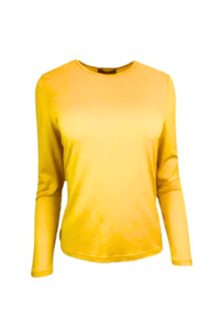 EBONY_WOMENS 100% MERINO (210) LONG SLEEVE CREW TOP TUSCAN SUN _ WOMENS 100% MERINO (210) LONG SLEEVE CREW TOP TUSCAN SUN _ Ebony Boutique NZ