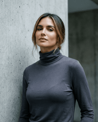 WOMENS 100% MERINO (210) LONG SLEEVE HIGH NECK TOP MOCHA EBAS515_by_EBONY_women's_in_New Zealand_ WOMENS 100% MERINO (210) LONG SLEEVE HIGH NECK TOP MOCHA EBAS515 _