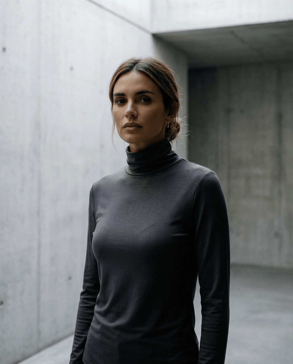 WOMENS 100% MERINO (210) LONG SLEEVE HIGH NECK TOP MOCHA EBAS515_by_EBONY_women's_in_New Zealand_ WOMENS 100% MERINO (210) LONG SLEEVE HIGH NECK TOP MOCHA EBAS515 _