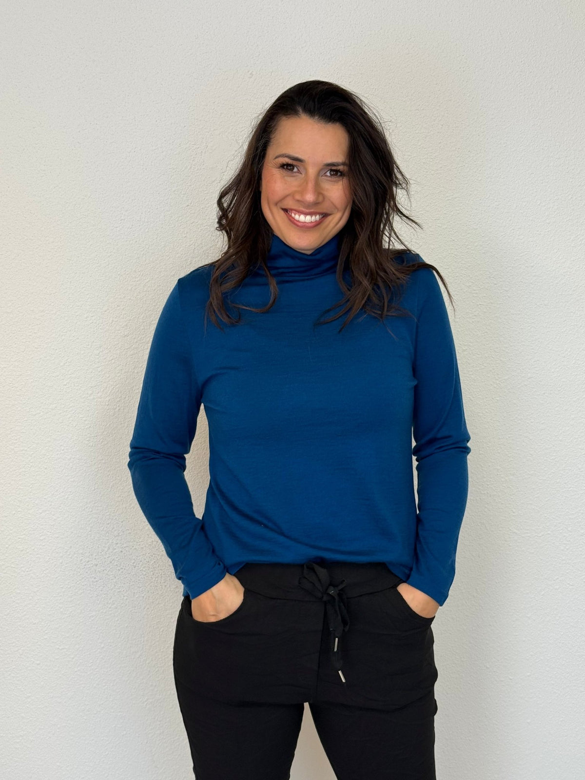 EBONY_WOMENS 100% MERINO (210) LONG SLEEVE HIGH NECK TOP TWILIGHT EBAS515 _ WOMENS 100% MERINO (210) LONG SLEEVE HIGH NECK TOP TWILIGHT EBAS515 _ Ebony Boutique NZ