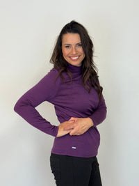 EBONY_WOMENS 100% MERINO (210) LONG SLEEVE TURTLE NECK JUMPER ITALIAN PLUM _ WOMENS 100% MERINO (210) LONG SLEEVE TURTLE NECK JUMPER ITALIAN PLUM _ Ebony Boutique NZ
