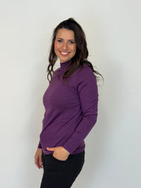 EBONY_WOMENS 100% MERINO (210) LONG SLEEVE TURTLE NECK JUMPER ITALIAN PLUM _ WOMENS 100% MERINO (210) LONG SLEEVE TURTLE NECK JUMPER ITALIAN PLUM _ Ebony Boutique NZ