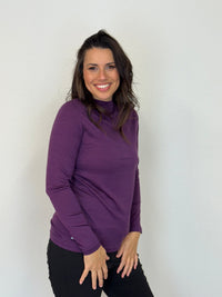 EBONY_WOMENS 100% MERINO (210) LONG SLEEVE TURTLE NECK JUMPER ITALIAN PLUM _ WOMENS 100% MERINO (210) LONG SLEEVE TURTLE NECK JUMPER ITALIAN PLUM _ Ebony Boutique NZ