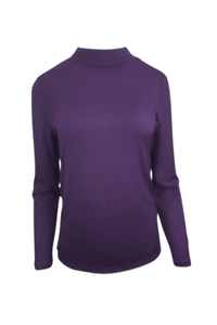 EBONY_WOMENS 100% MERINO (210) LONG SLEEVE TURTLE NECK JUMPER ITALIAN PLUM _ WOMENS 100% MERINO (210) LONG SLEEVE TURTLE NECK JUMPER ITALIAN PLUM _ Ebony Boutique NZ