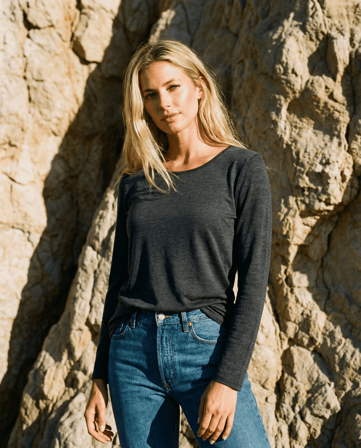 WOMENS 100% MERINO (210) LONGLINE SCOOP LONG SLEEVE TOP ORION EBAS548_by_EBONY_women's_in_New Zealand_ WOMENS 100% MERINO (210) LONGLINE SCOOP LONG SLEEVE TOP ORION EBAS548 _