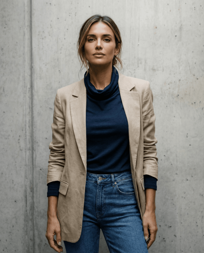 WOMENS 100% MERINO WOOL (210) COWL NECK LONG SLEEVE JUMPER FRENCH NAVY EBAS569_by_EBONY_women's_in_New Zealand_ WOMENS 100% MERINO WOOL (210) COWL NECK LONG SLEEVE JUMPER FRENCH NAVY EBAS569 _