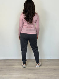 EBONY_WOMEN'S 100% MERINO WOOL (210) JOGGER PANTS CHARCOAL _ WOMEN'S 100% MERINO WOOL (210) JOGGER PANTS CHARCOAL _ Ebony Boutique NZ