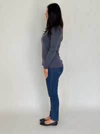 EBONY_WOMEN'S 100% MERINO WOOL (210) LONG SLEEVE CREW TOP EBAS553 _ WOMEN'S 100% MERINO WOOL (210) LONG SLEEVE CREW TOP EBAS553 _ Ebony Boutique NZ