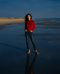 WOMEN'S 100% MERINO WOOL (210) LONG SLEEVE TURTLE NECK JUMPER RUBY EBAS504_by_EBONY_women's_in_New Zealand_ WOMEN'S 100% MERINO WOOL (210) LONG SLEEVE TURTLE NECK JUMPER RUBY EBAS504 _