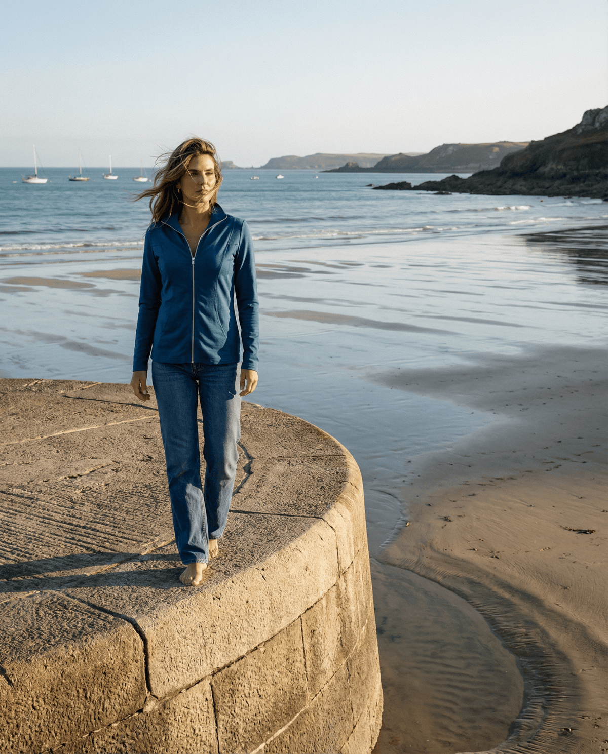 WOMENS MERINO JACKET 100% WOOLLEN CURVED PANELS LONG SLEEVES TWILIGHT EBAS421_by_EBONY_women's_in_New Zealand_ WOMENS MERINO JACKET 100% WOOLLEN CURVED PANELS LONG SLEEVES TWILIGHT EBAS421 _