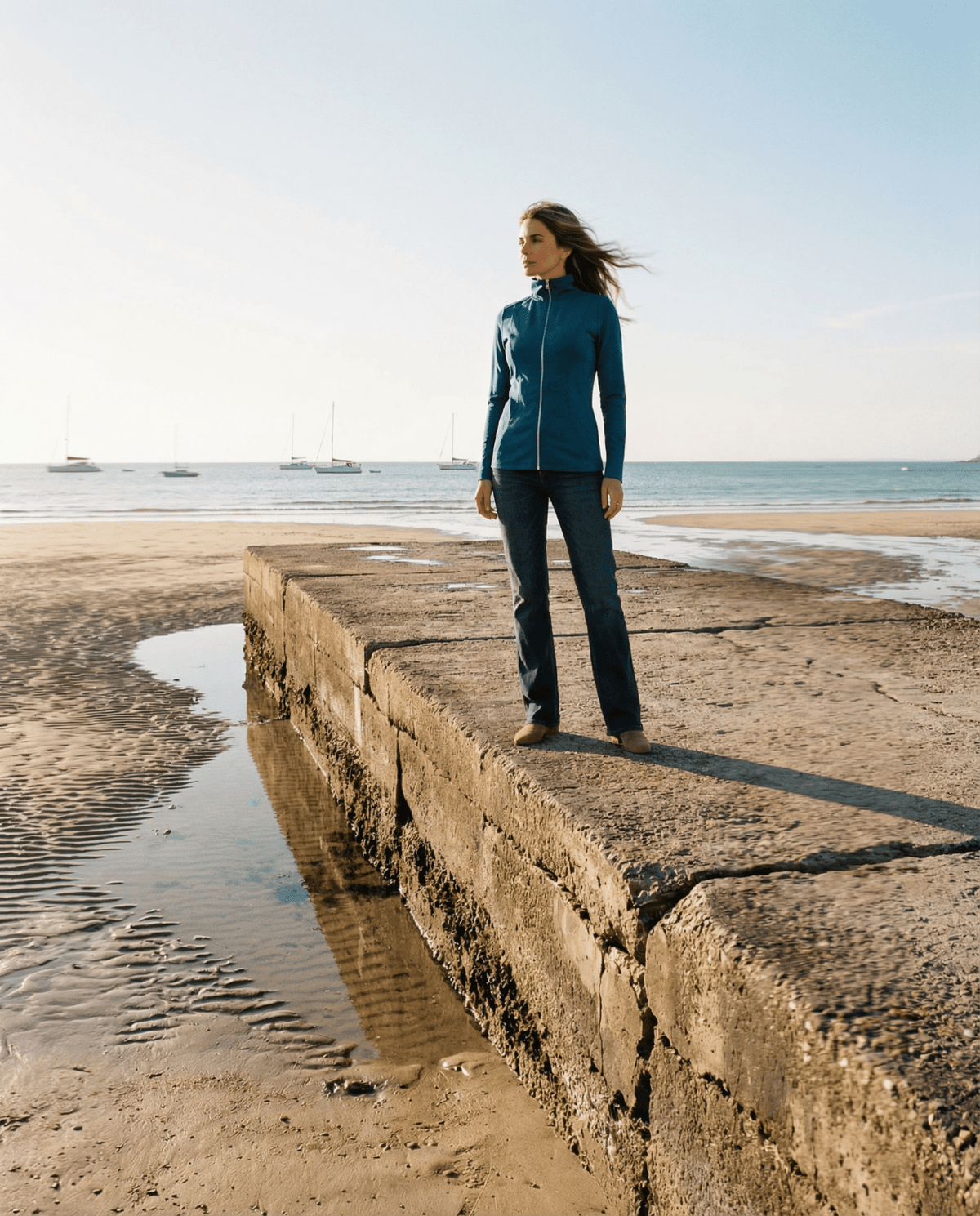 WOMENS MERINO JACKET 100% WOOLLEN CURVED PANELS LONG SLEEVES TWILIGHT EBAS421_by_EBONY_women's_in_New Zealand_ WOMENS MERINO JACKET 100% WOOLLEN CURVED PANELS LONG SLEEVES TWILIGHT EBAS421 _