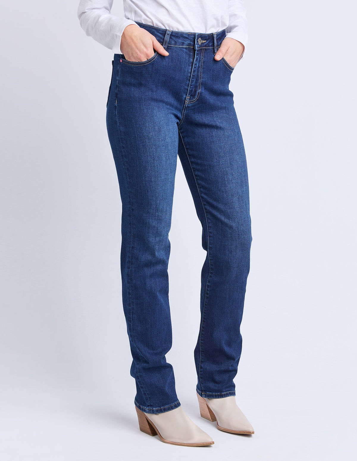 ADA FULL LENGTH JEAN DARK BLUE WASH_by_ELM_women's_in_New Zealand_ ANGLE _
