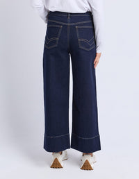 ANDO PIN TUCK JEAN DARK BLUE WASH_by_ELM_women's_in_New Zealand_ BACK _