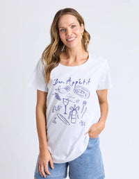 ELM_BON APPETIT TEE _ BON APPETIT TEE _ Ebony Boutique NZ
