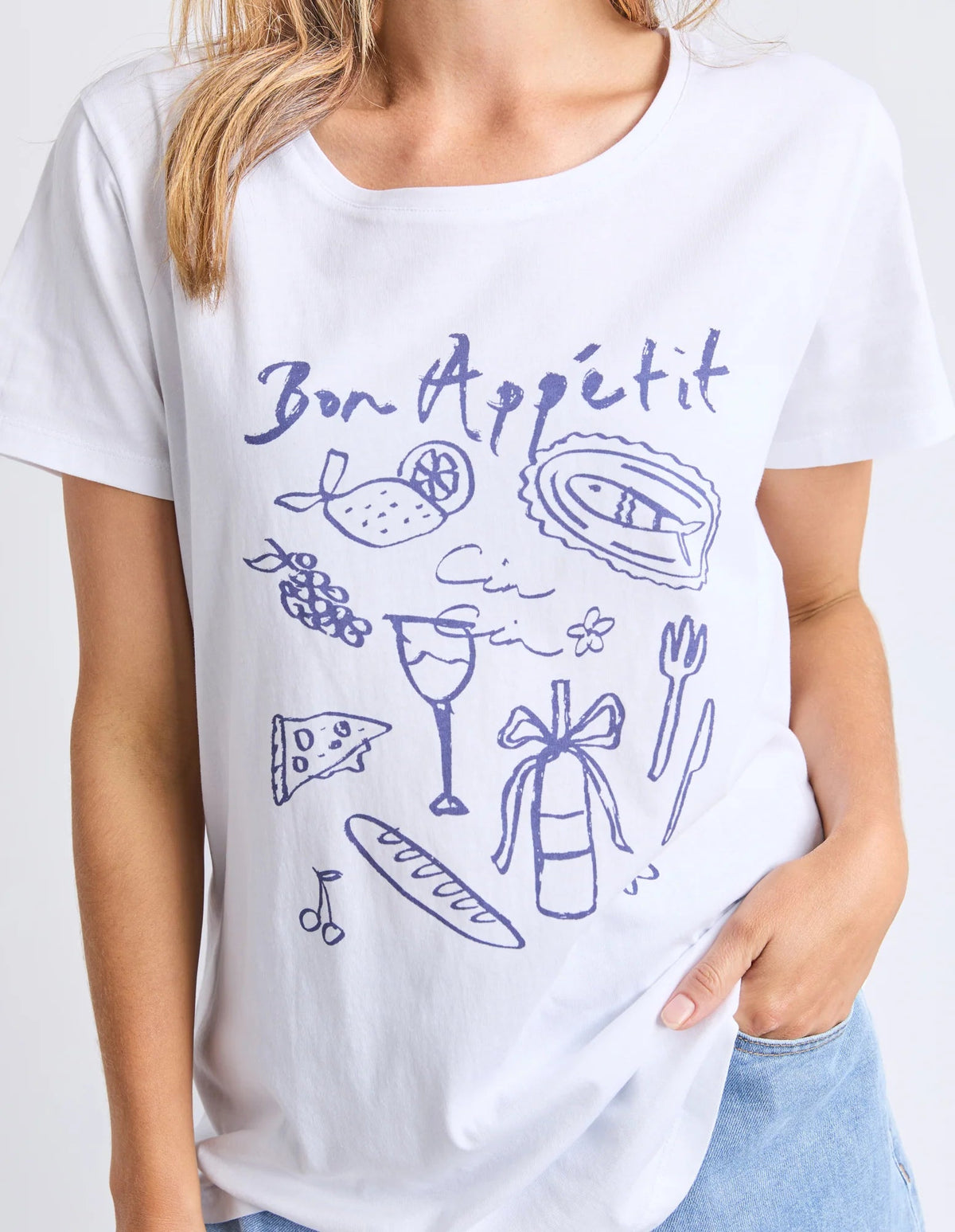ELM_BON APPETIT TEE _ BON APPETIT TEE _ Ebony Boutique NZ