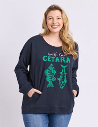 CETARA CREW NAVY_by_ELM_women's_in_New Zealand_ CETARA CREW NAVY _