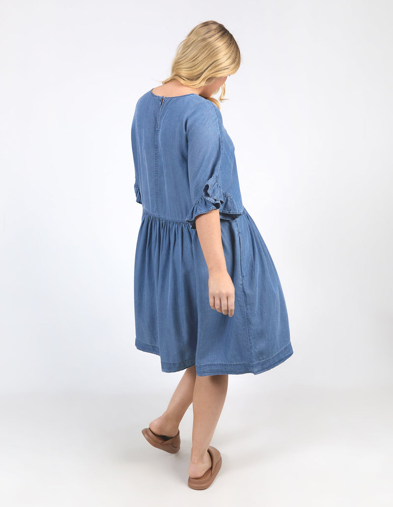 ELM_CHARLIE CHAMBRAY DRESS _ CHARLIE CHAMBRAY DRESS _ Ebony Boutique NZ