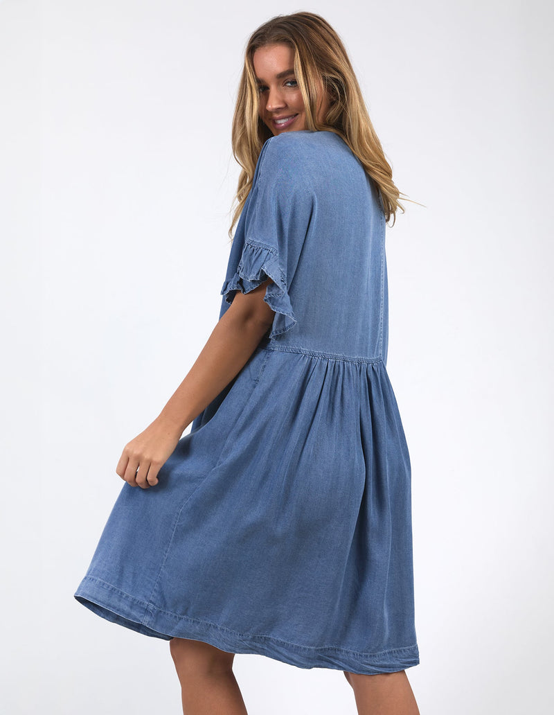 ELM_CHARLIE CHAMBRAY DRESS _ CHARLIE CHAMBRAY DRESS _ Ebony Boutique NZ