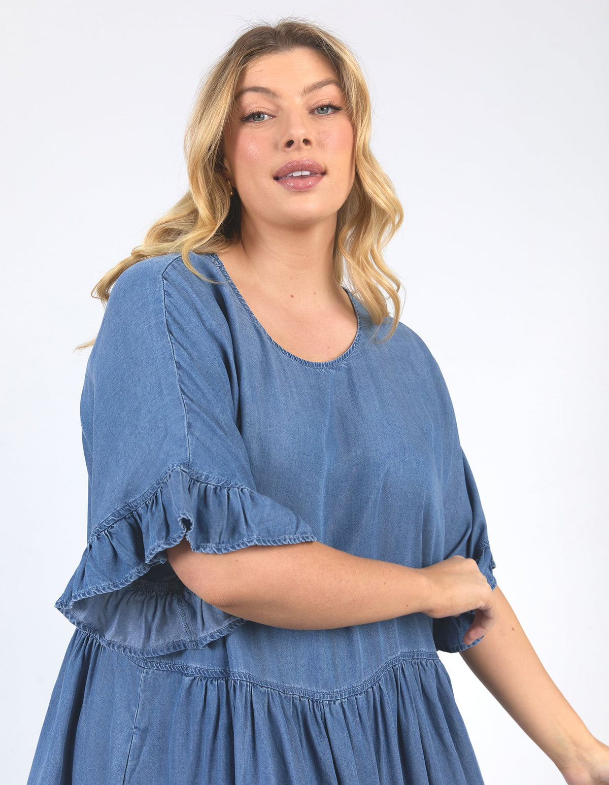 ELM_CHARLIE CHAMBRAY DRESS _ CHARLIE CHAMBRAY DRESS _ Ebony Boutique NZ