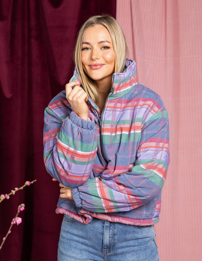 CORD CHECK JACKET_by_ELM_women's_in_New Zealand_ CORD CHECK JACKET _