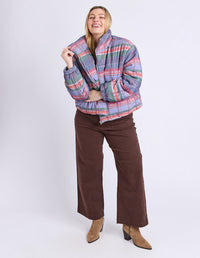 CORD CHECK JACKET_by_ELM_women's_in_New Zealand_ CORD CHECK JACKET _