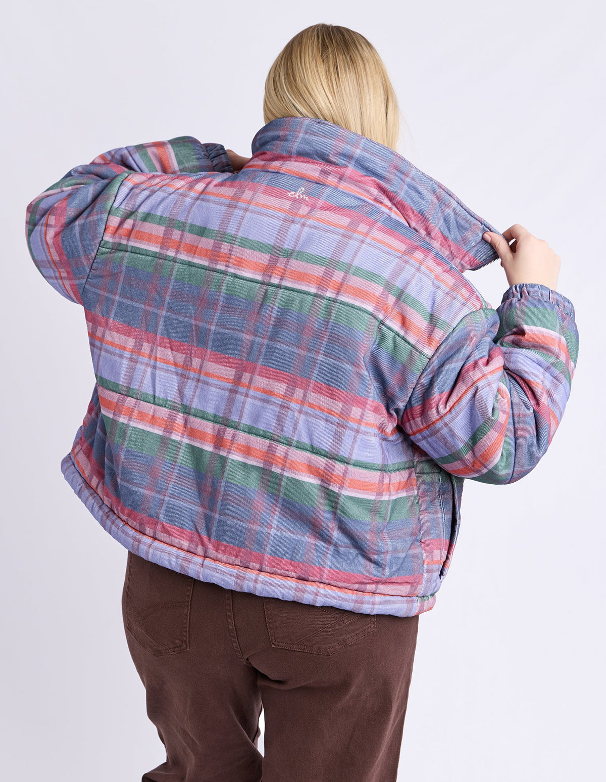 CORD CHECK JACKET_by_ELM_women's_in_New Zealand_ CORD CHECK JACKET _