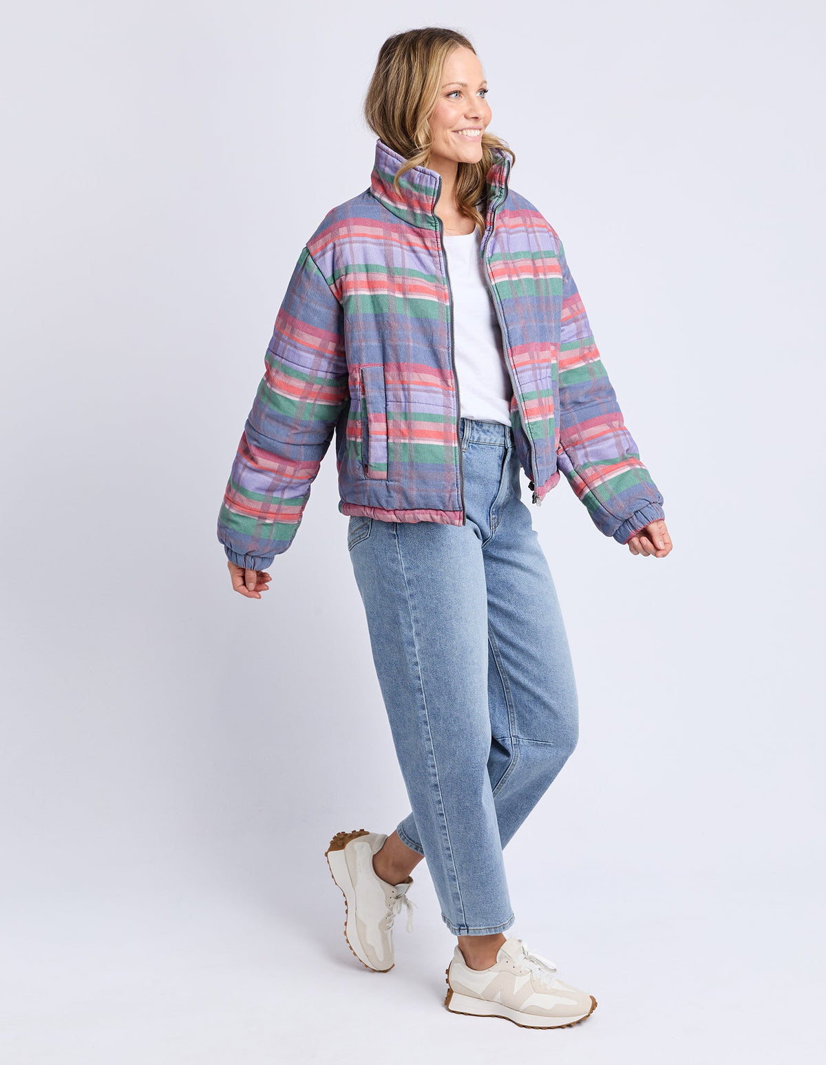 CORD CHECK JACKET_by_ELM_women's_in_New Zealand_ CORD CHECK JACKET _