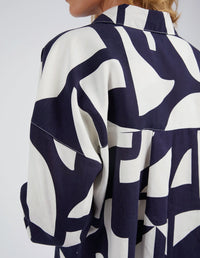 ELM_DALI ABSTRACT SHIRT _ DALI ABSTRACT SHIRT _ Ebony Boutique NZ