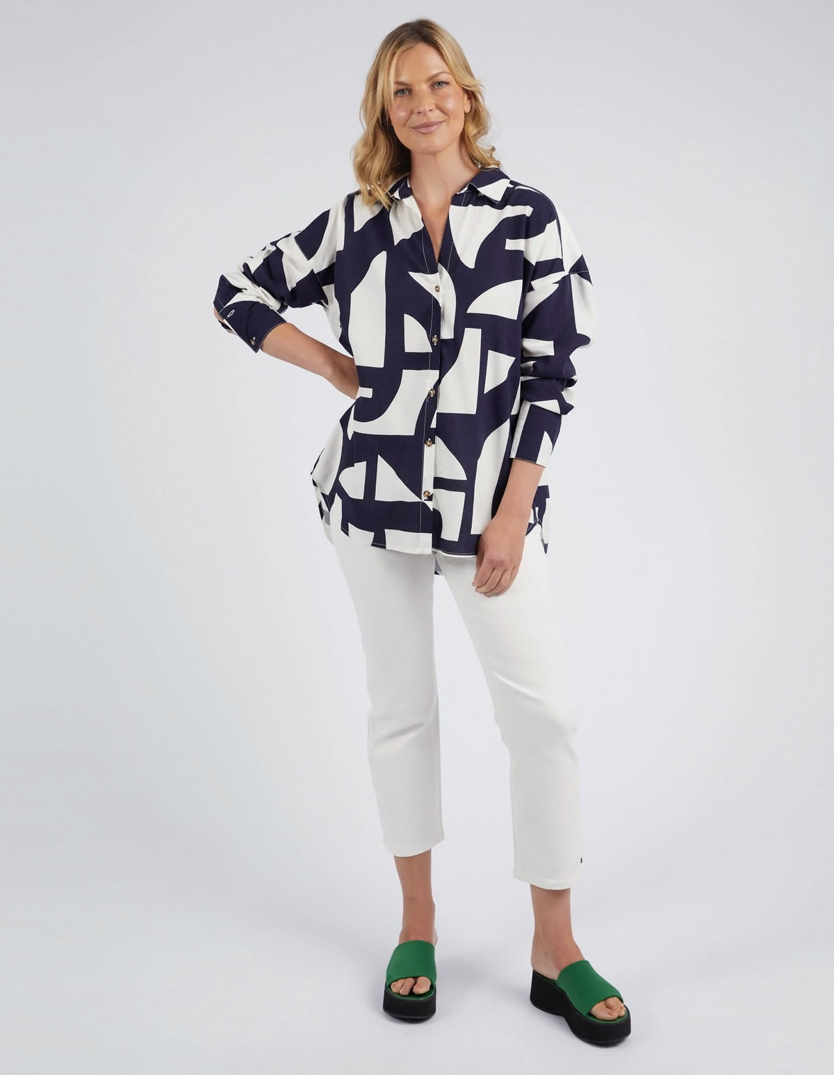 ELM_DALI ABSTRACT SHIRT _ DALI ABSTRACT SHIRT _ Ebony Boutique NZ