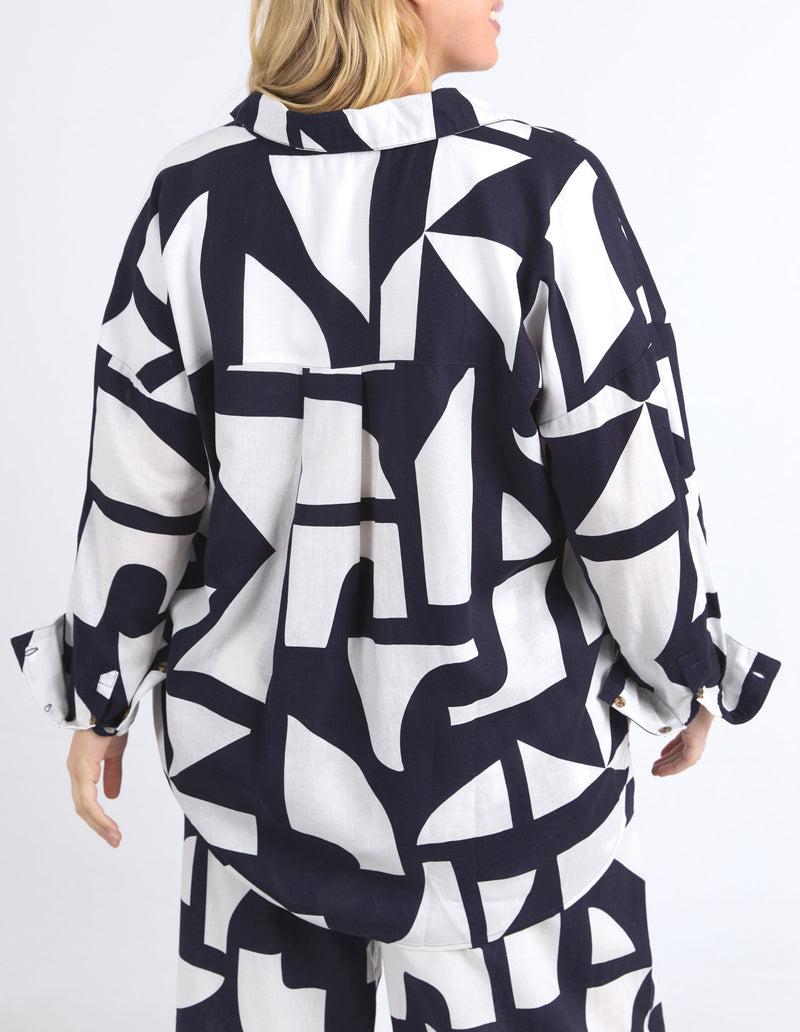 ELM_DALI ABSTRACT SHIRT _ DALI ABSTRACT SHIRT _ Ebony Boutique NZ