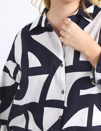 ELM_DALI ABSTRACT SHIRT _ DALI ABSTRACT SHIRT _ Ebony Boutique NZ