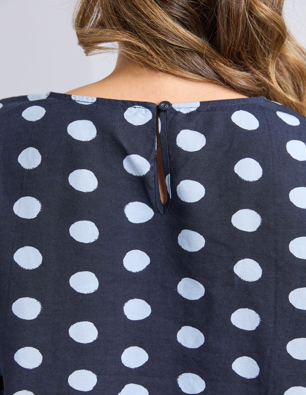 ELM_DOTTY TOP CLOUD / NAVY _ DOTTY TOP CLOUD / NAVY _ Ebony Boutique NZ
