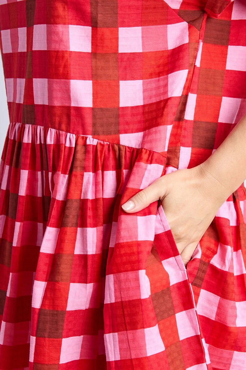 ELM_EDIN SHORT SLEEVE DRESS _ EDIN SHORT SLEEVE DRESS _ Ebony Boutique NZ