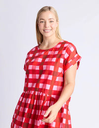 ELM_EDIN SHORT SLEEVE DRESS _ EDIN SHORT SLEEVE DRESS _ Ebony Boutique NZ