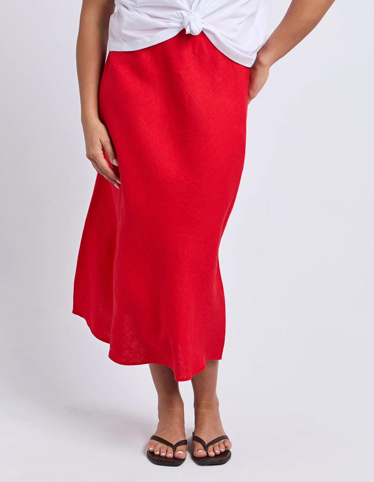 ELM_ELENI SKIRT POPPY _ ELENI SKIRT POPPY _ Ebony Boutique NZ