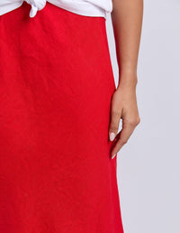 ELM_ELENI SKIRT POPPY _ ELENI SKIRT POPPY _ Ebony Boutique NZ