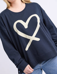 ELIN CREW NAVY_by_ELM_women's_in_New Zealand_ DETAIL _
