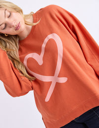 ELIN CREW ORANGE_by_ELM_women's_in_New Zealand_ DETAIL _