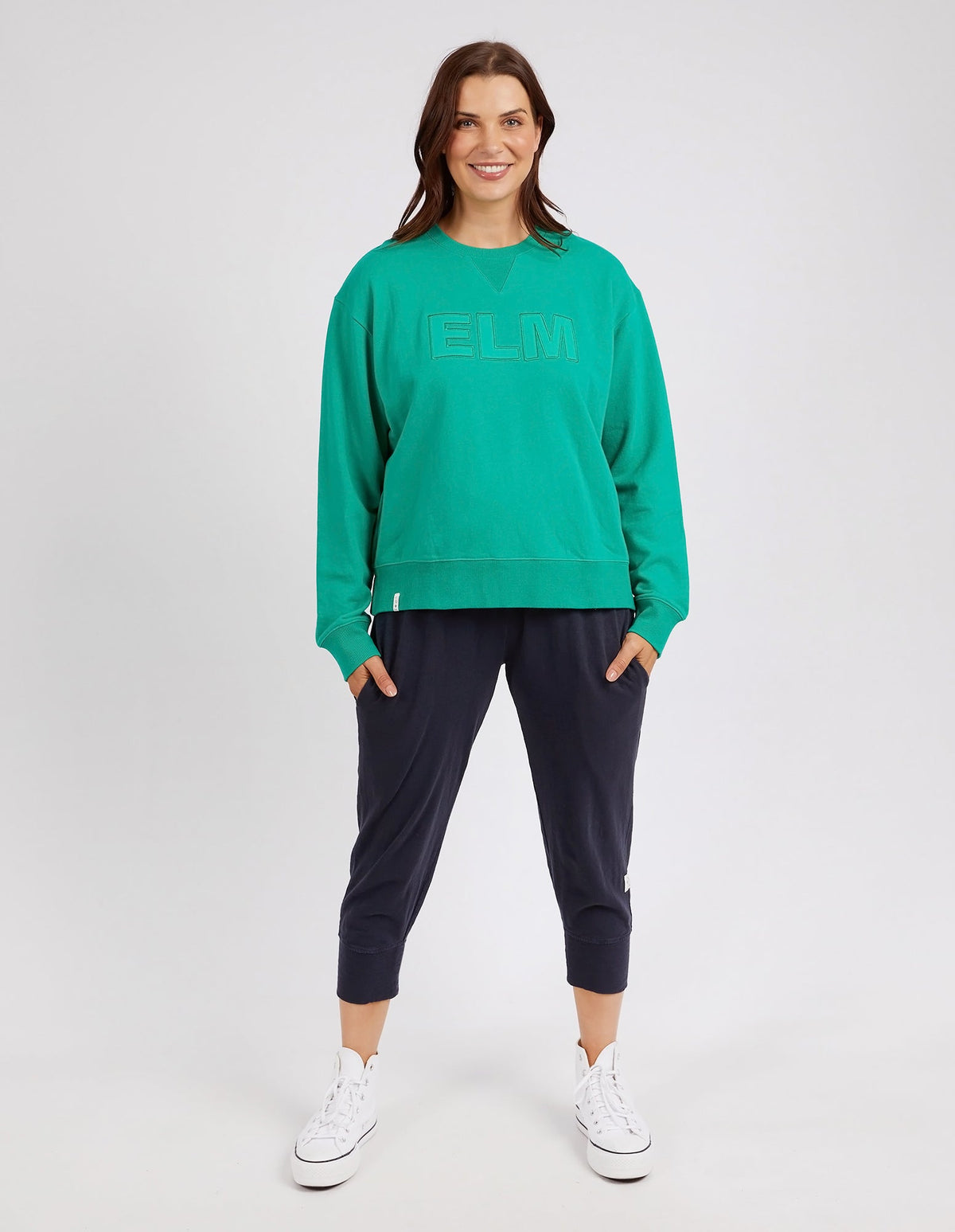 ELM_ELM APPLIQUE SWEAT _ ELM APPLIQUE SWEAT _ Ebony Boutique NZ