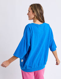 ELM MAZIE SWEAT ROYAL ROYAL BLUE_by_ELM_women's_in_New Zealand_ BACK _