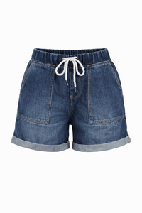 ELM_EMMA RELAXED DENIM SHORT DARK BLUE _ EMMA RELAXED DENIM SHORT DARK BLUE _ Ebony Boutique NZ