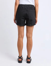 ELM_EMMA RELAXED SHORT BLACK _ EMMA RELAXED SHORT BLACK _ Ebony Boutique NZ