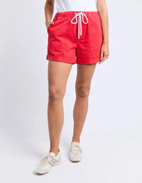 ELM_EMMA RELAXED SHORT POPPY _ EMMA RELAXED SHORT POPPY _ Ebony Boutique NZ
