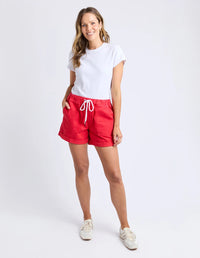 ELM_EMMA RELAXED SHORT POPPY _ EMMA RELAXED SHORT POPPY _ Ebony Boutique NZ