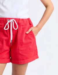 ELM_EMMA RELAXED SHORT POPPY _ EMMA RELAXED SHORT POPPY _ Ebony Boutique NZ