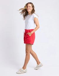 ELM_EMMA RELAXED SHORT POPPY _ EMMA RELAXED SHORT POPPY _ Ebony Boutique NZ
