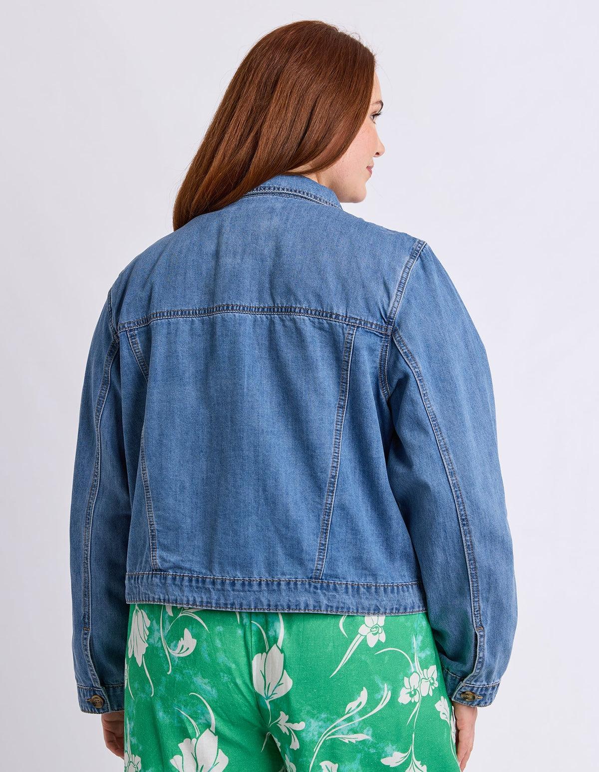 ESSIE DENIM JACKET MID BLUE WASH_by_ELM_women's_in_New Zealand_ BACK _