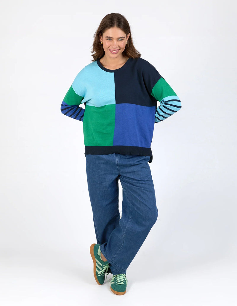 ELM_FERN MIXED KNIT _ FERN MIXED KNIT _ Ebony Boutique NZ
