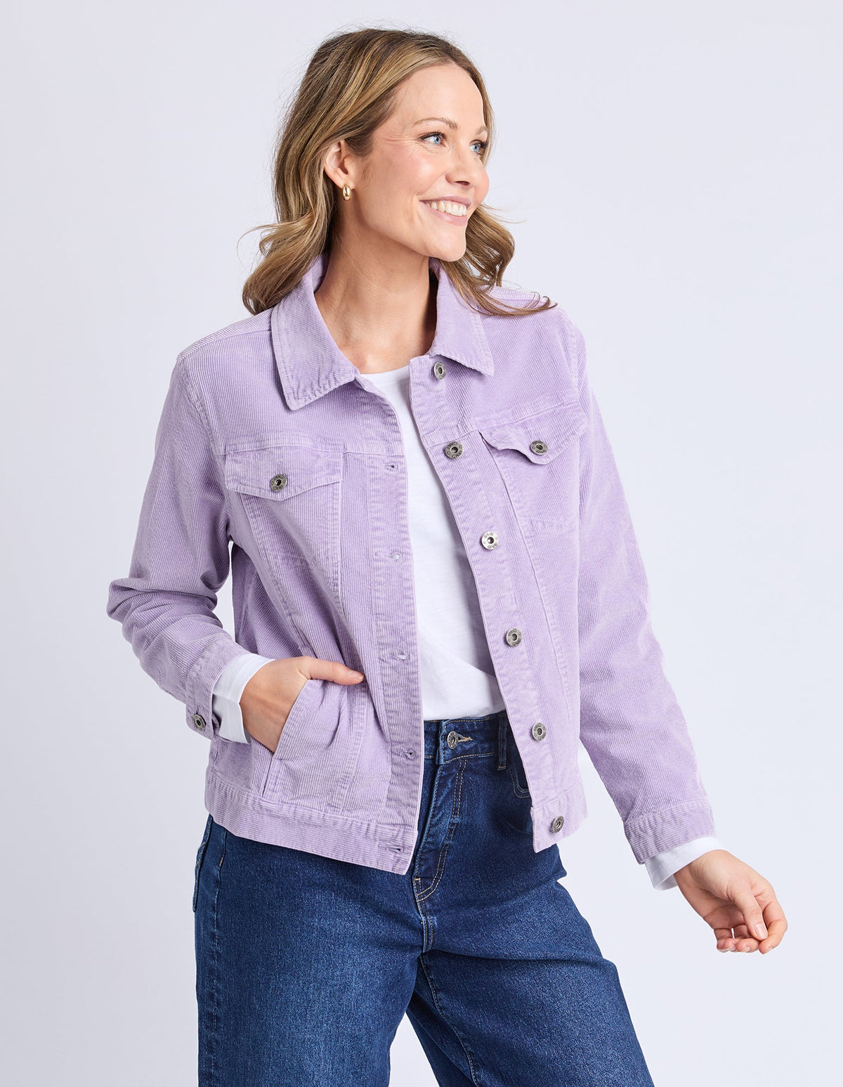 FLEUR CORD JACKET_by_ELM_women's_in_New Zealand_ FLEUR CORD JACKET _