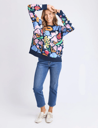 ELM_FLOWER MEDLEY CREW _ FLOWER MEDLEY CREW _ Ebony Boutique NZ